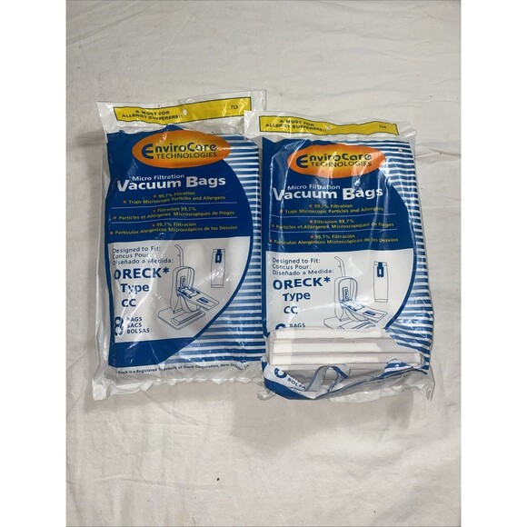 envirocare 16 vacuum bags type CC OReck Vacuum Cleaner, Micro Filtration Nos - Picture 1 of 7